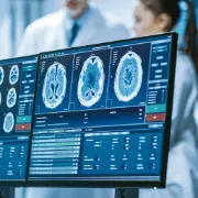 CT and MRI scans of the brain displayed on a medical monitor. An example of silicon wafer-based semiconductors being used in medical diagnostic equipment.