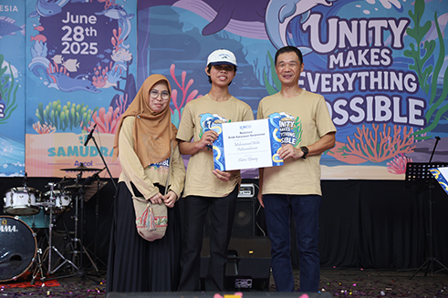 PT.SUMCO Indonesiaでの奨学金プログラムでのイベントの様子